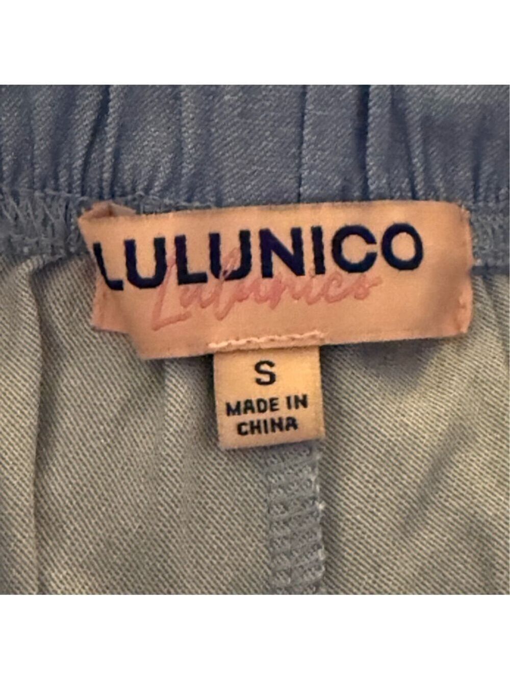 Lulunico Blue Joggers Light Blue Elastic Waist Lounge Athleisure Pants Small - Picture 11 of 13